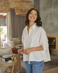 Just Cruizin : Marion Poplin Elasticated Shirt