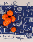 Skinny LaMinx - Tea towel: Eep! Inky Blue