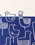 Skinny LaMinx - Tea towel: Eep! Inky Blue