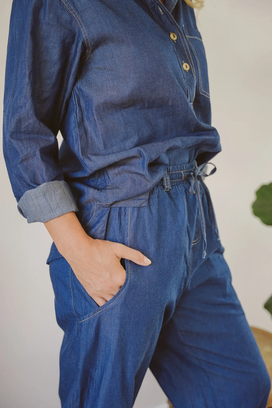 Just Cruizin : Jo Barrel Pants - Denim