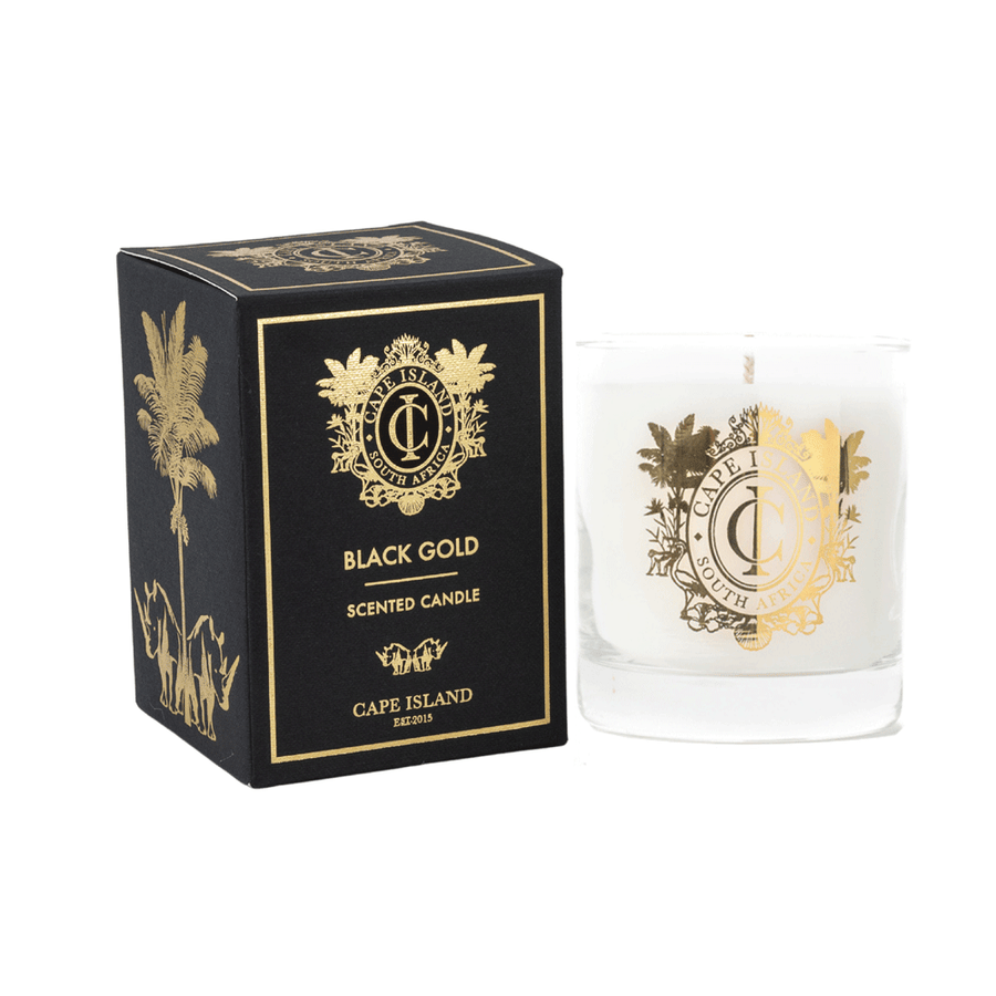 CAPE ISLAND: Black Gold - Medium Candle