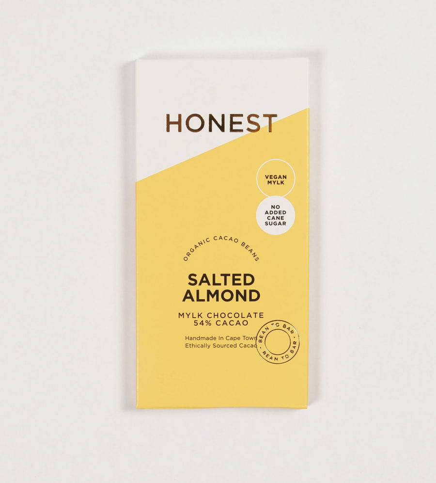 Honest Chocolate 54% Dark Mylk with Salted Almonds