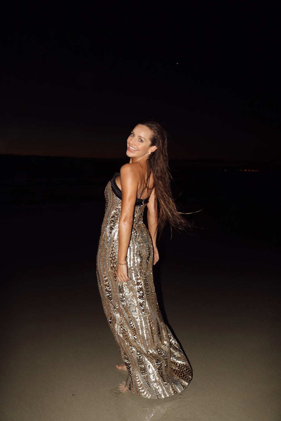 Cfisticated Dress Rental : The Midnight Gold