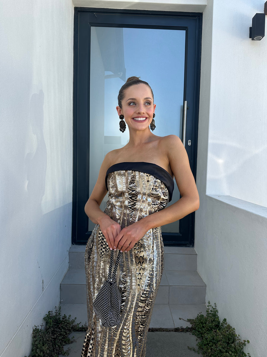 Cfisticated Dress Rental : The Midnight Gold