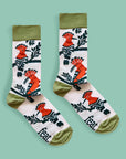 Feat. : Mens Hoopoe Bird Socks