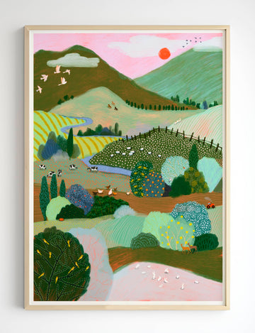Amy Makes: Dreamy Farmlands Print