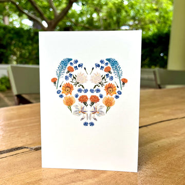 Feat. : Botanical Heart Greeting Card