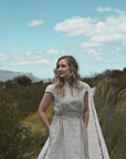 Pure Linen Cap Sleeve Dress | Natural