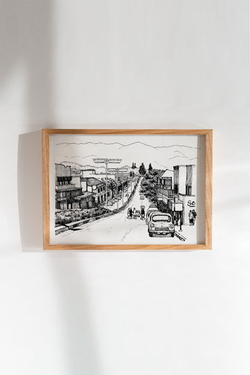 Main Road Somerset West Illustration Print