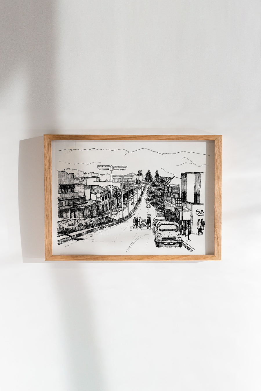 Main Road Somerset West Illustration Print